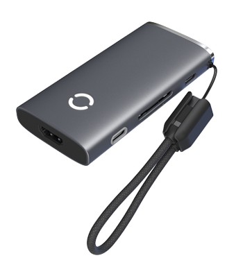 8-in-1 MST Hub with Full-featured Detachable Cable