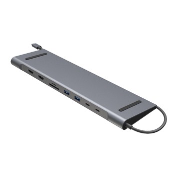 8-in-1 MST Docking with Laptop Stand