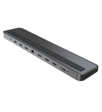 8-in-1 MST Docking with Laptop Stand