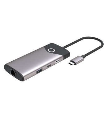 7-in-1 4K@60Hz Hub with One Touch Screen-off Button