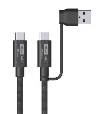2-in-1 20Gbps 4K High-speed Cable