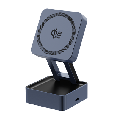 Foldable Stand 2-in-1 Wireless Charger