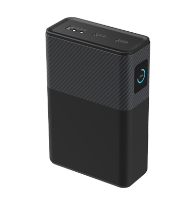 30W TFT Display Power Bank with Detachable USB-C Cable